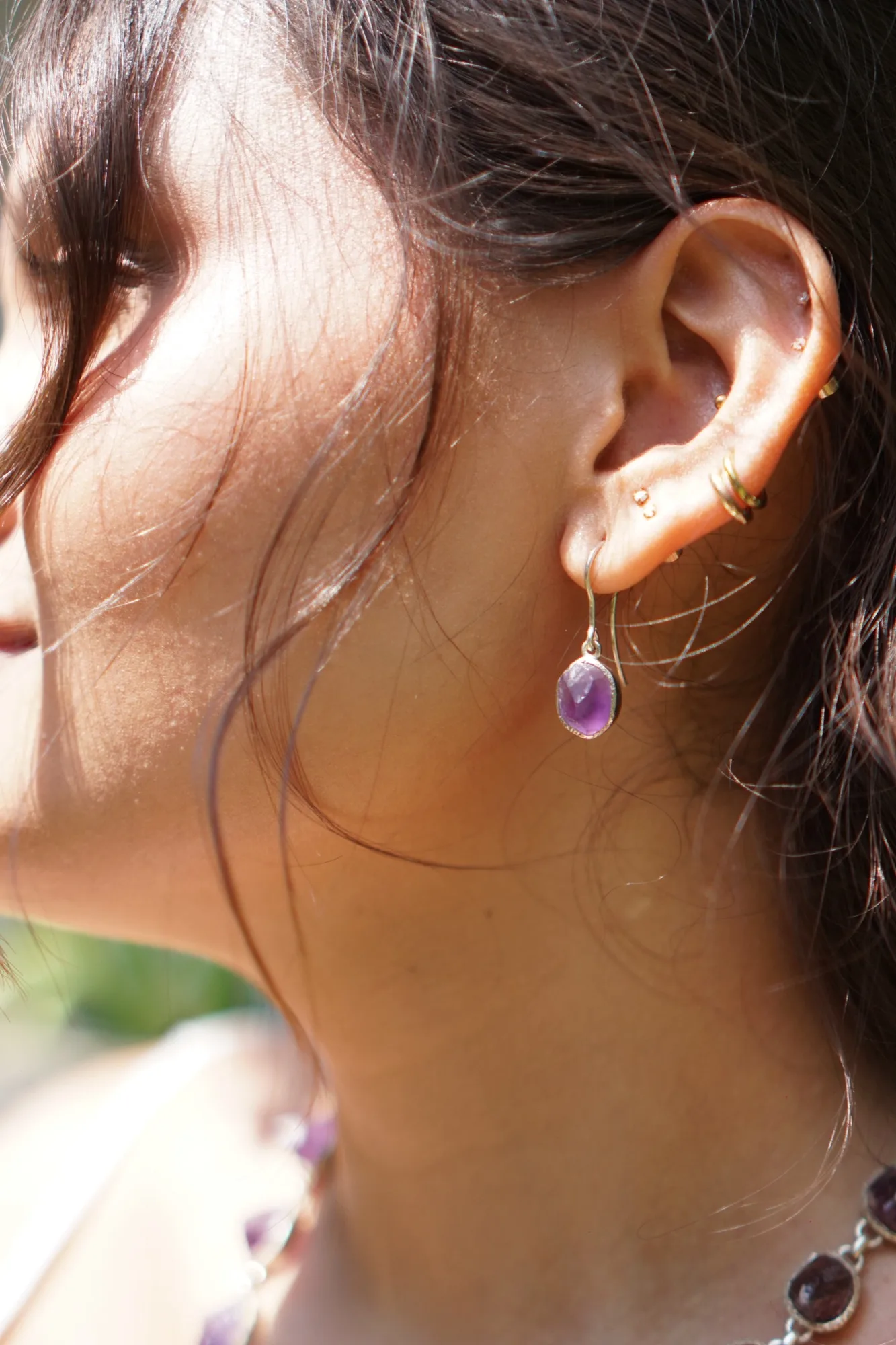 Imperfections of Violet Earrings, Odyssey by Silver